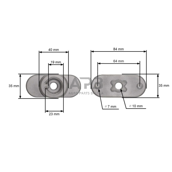 Peilio laikiklis MTD žemas 1 Peilio laikiklis MTD žemas 1