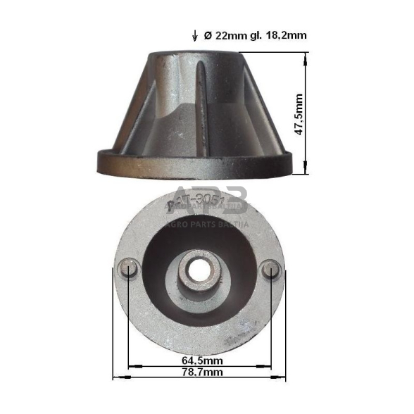 Peilio laikiklis Victus CP053277, CPO53277, 6603003A, 66030003AR, 660300A. 1 Peilio laikiklis Victus CP053277, CPO53277, 6603003A, 66030003AR, 660300A. 1
