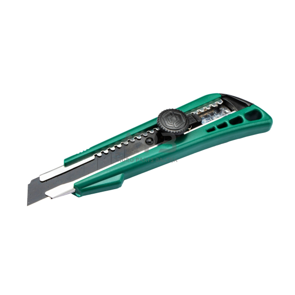 Peilis plastikine rankena su keičiama geležte 18mm Peilis plastikine rankena su keičiama geležte 18mm