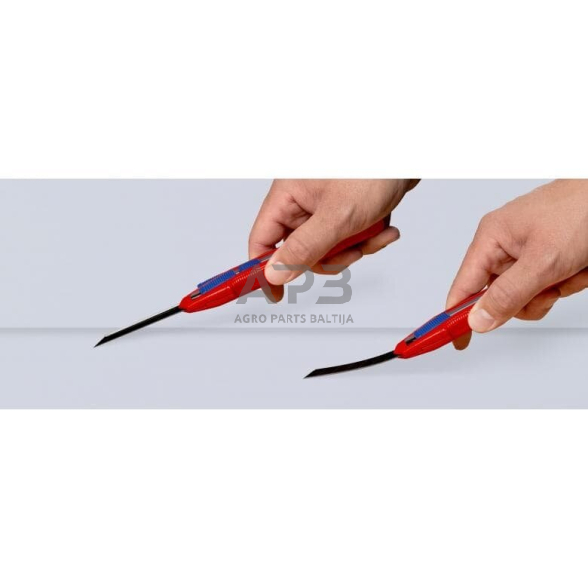 Peilis su keičiama geležte 18mm CutiX KNIPEX 9 Peilis su keičiama geležte 18mm CutiX KNIPEX 9