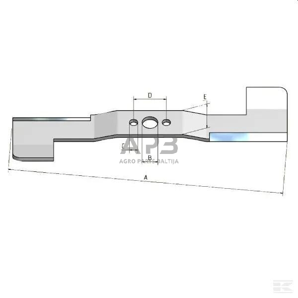 Peilis universalus 527 mm 2 Peilis universalus 527 mm 2