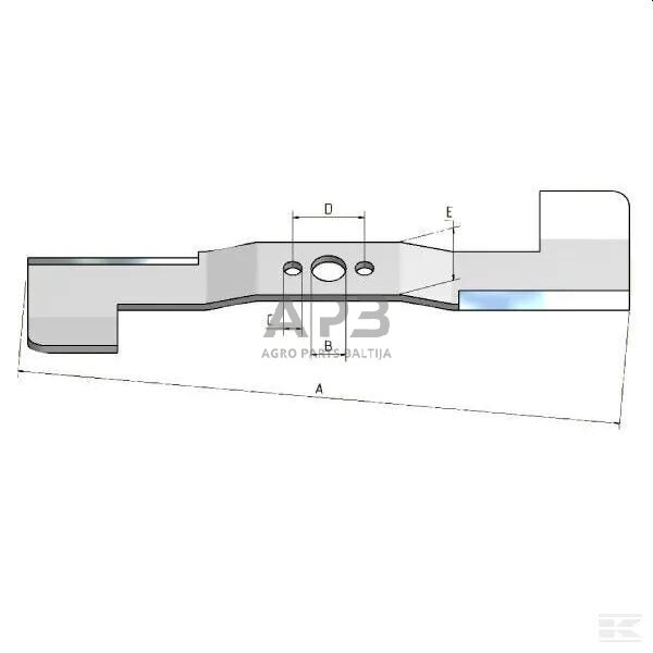 Peilis universalus 527 mm 2 Peilis universalus 527 mm 2