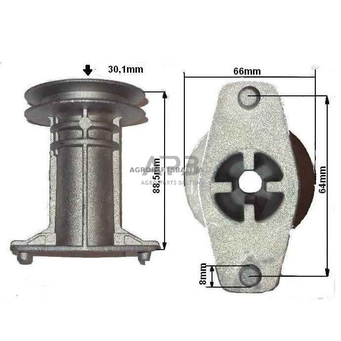 Peilio laikiklis Viking MB400, MB 450, MB 455, MB 500, MB 505, MB 505 MQ, MB 555 MQ, MB 4.0 R, MB 4.0 RT, MB 4.0 RTP 22,20 mm 6118 702 5001, 6118 702 5001, 61187025001, 61187025001 1