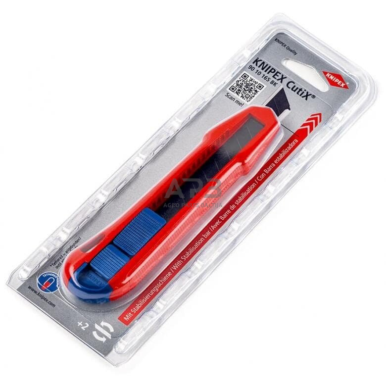 Peilis su keičiama geležte 18mm CutiX KNIPEX 7 Peilis su keičiama geležte 18mm CutiX KNIPEX 7