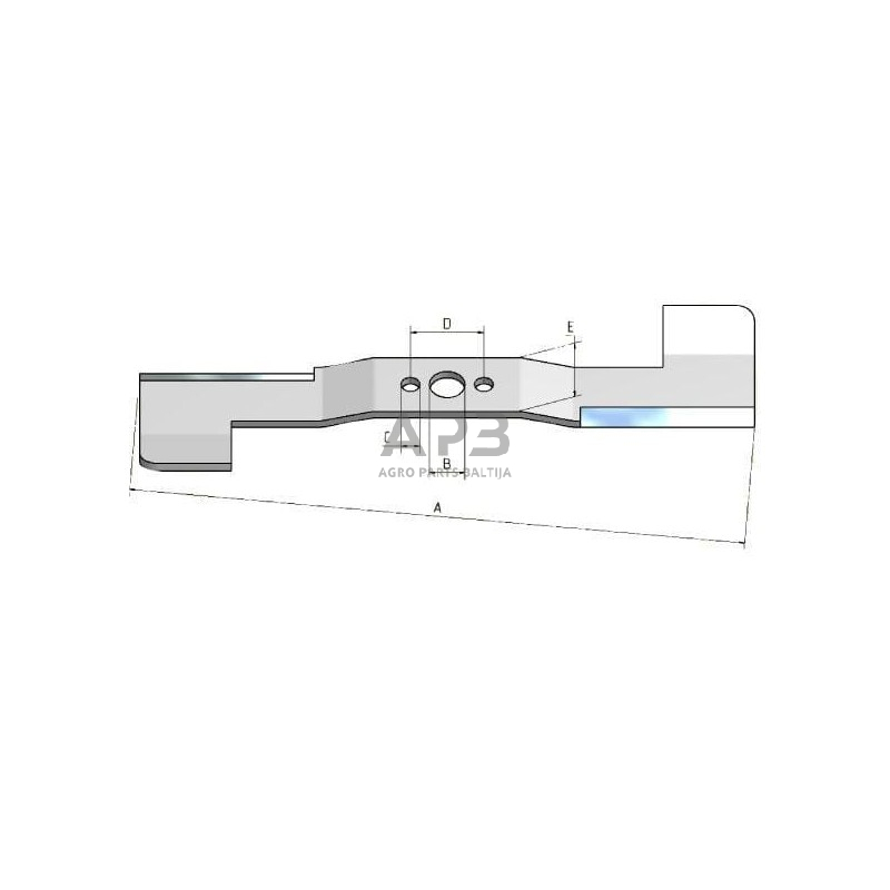 Peilis universalus 520 mm 2 Peilis universalus 520 mm 2