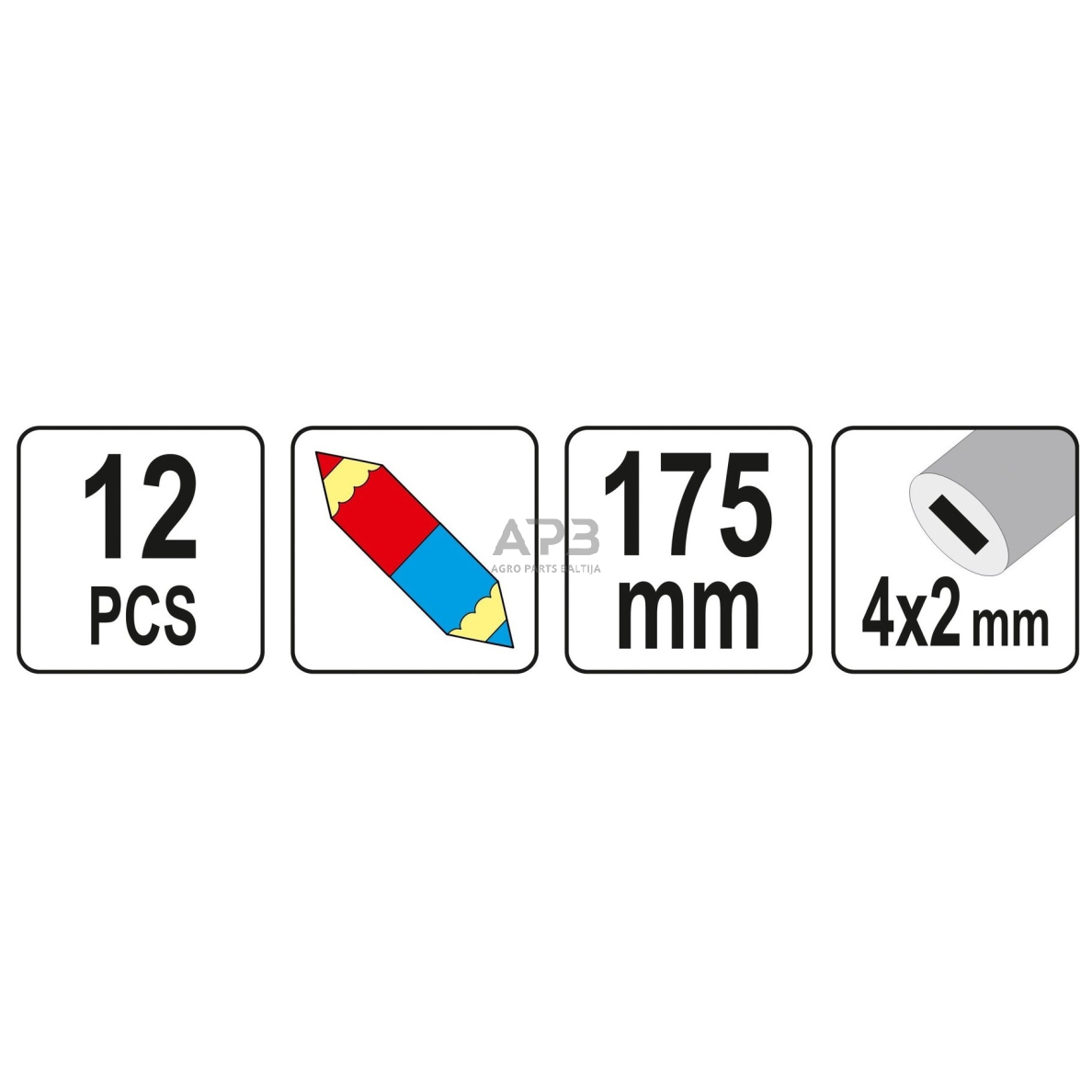 Pieštukų dvispalvių rink.(12vnt) 1