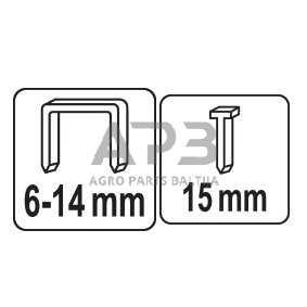 Pistoletas kabėms 6-15mm, 2-jų funkcijų 2 Pistoletas kabėms 6-15mm, 2-jų funkcijų 2