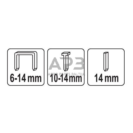 Pistoletas kabėms 6-14mm, 3-jų funkcijų 2 Pistoletas kabėms 6-14mm, 3-jų funkcijų 2