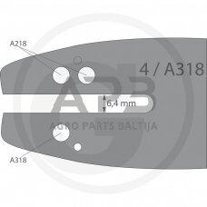 Pjovimo juosta Endurance Cut 3/8" LP 1,1 mm 25 cm / 10“ 104MLEA218 40 narelių