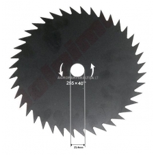 Trimerio pjovimo diskas 255 x 25,40 mm storis 1,60 mm 40 dantų