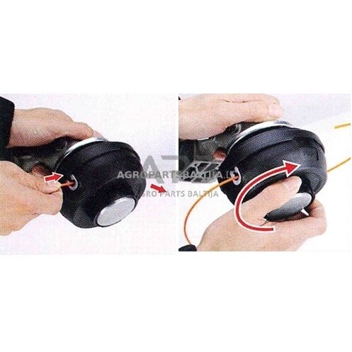 Pjovima galva krūmapjovėms QUICK LOAD METAL DL-1216 sriegis kairinis M10x1,25mm 2 Pjovima galva krūmapjovėms QUICK LOAD METAL DL-1216 sriegis kairinis M10x1,25mm 2