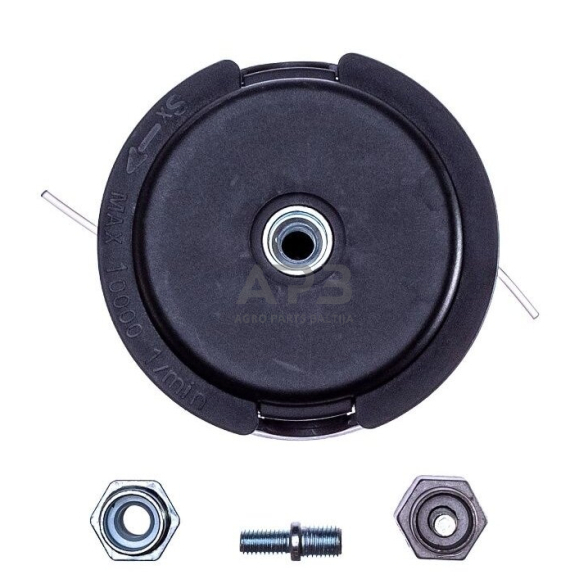 Pjovimo galva universali krūmapjovėms pusiau automatinė 109,00 mm M8x1,25 mm, M8x1,25 mm, M10x1,00 mm 3 Pjovimo galva universali krūmapjovėms pusiau automatinė 109,00 mm M8x1,25 mm, M8x1,25 mm, M10x1,00 mm 3