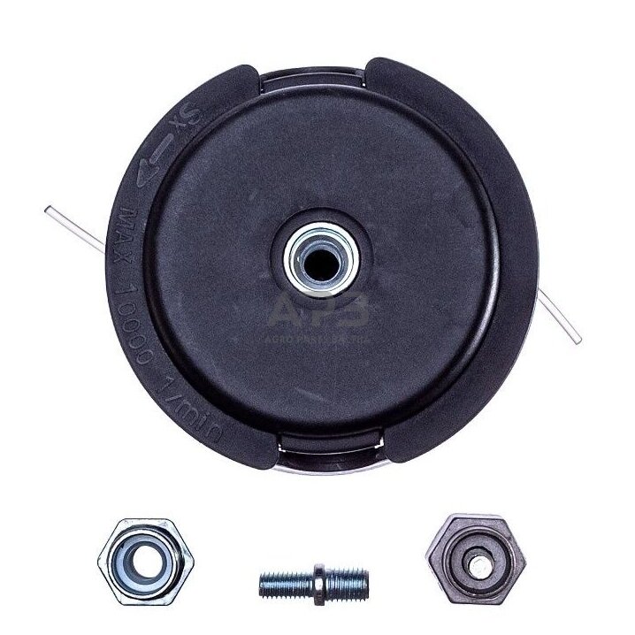 Pjovimo galva universali krūmapjovėms pusiau automatinė 109,00 mm M8x1,25 mm, M8x1,25 mm, M10x1,00 mm 3 Pjovimo galva universali krūmapjovėms pusiau automatinė 109,00 mm M8x1,25 mm, M8x1,25 mm, M10x1,00 mm 3