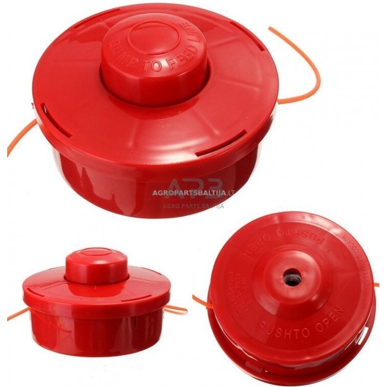 Pjovimo galva trimeriams sriegis kairinis M10x1,25mm Raudona HARD Pjovimo galva trimeriams sriegis kairinis M10x1,25mm Raudona HARD