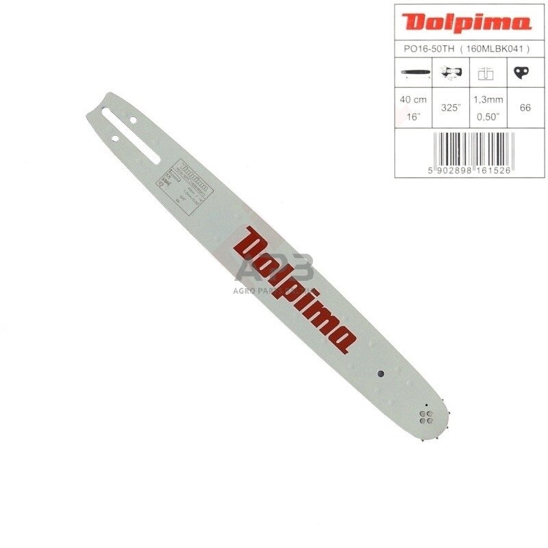 Pjovimo juosta Dolpima .325" 1,3 mm, 40 cm / 16" 160MLBK041 66 nareliai.