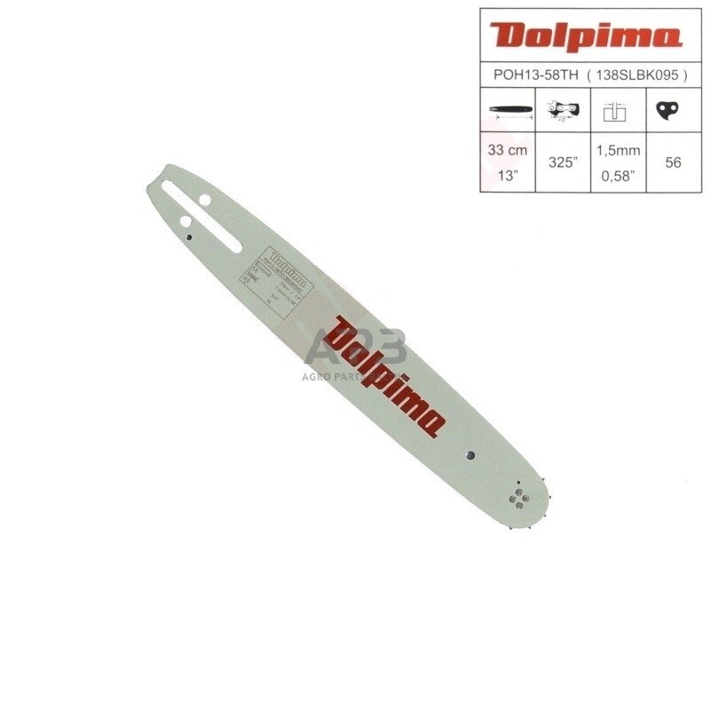 Pjovimo juosta Dolpima .325" 1,5 mm, 33 cm / 13" 138SLBK095 56 nareliai.