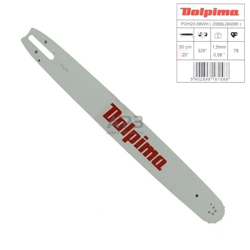 Pjovimo juosta Dolpima .325" 1,5 mm, 50 cm / 20" 208SLGK095 78 nareliai.