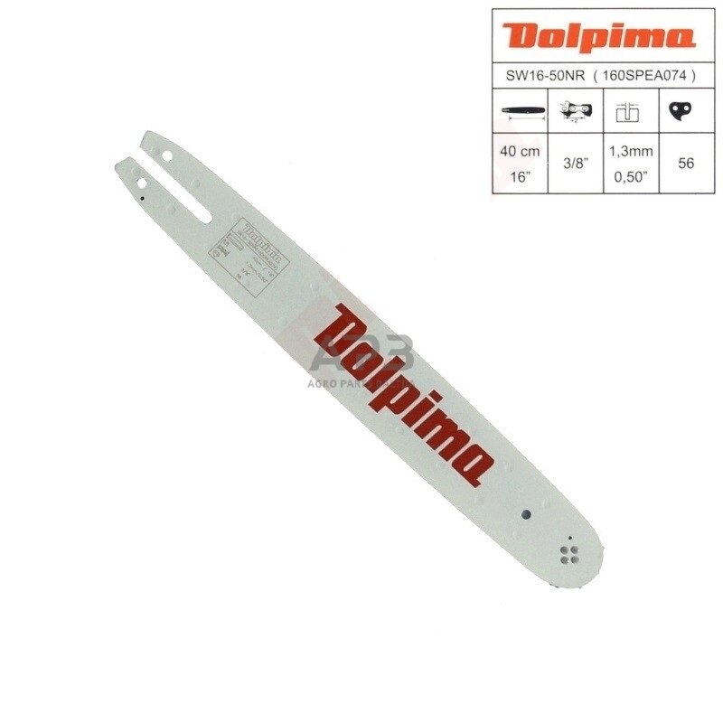 Pjovimo juosta Dolpima 3/8" 1,3 mm, 40 cm / 16" 160SPEA074 56 nareliai. Tinka Stihl pjūklams ir kitiems. Pjovimo juosta Dolpima 3/8" 1,3 mm, 40 cm / 16" 160SPEA074 56 nareliai. Tinka Stihl pjūklams ir kitiems.