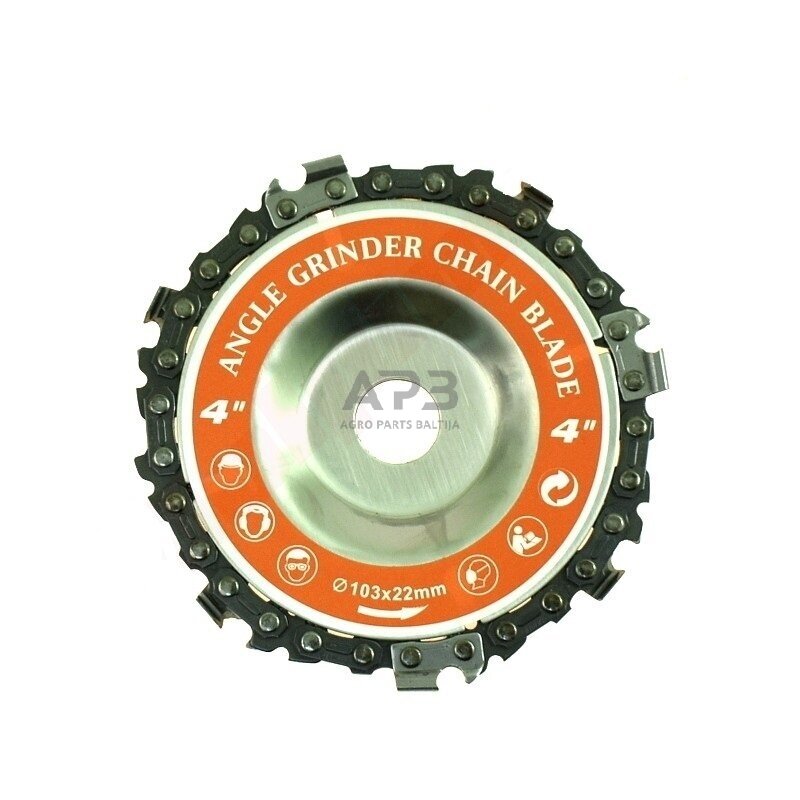 Trimerio pjovimo diskas grandininis 100,00 mm x 16,00 mm 7T Trimerio pjovimo diskas grandininis 100,00 mm x 16,00 mm 7T