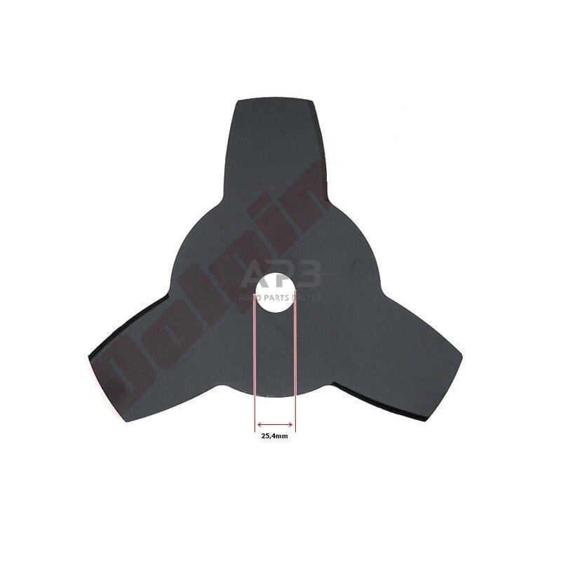 Trimerio pjovimo peilis trišakis 255 x 30 mm storis 1,40 mm Trimerio pjovimo peilis trišakis 255 x 30 mm storis 1,40 mm