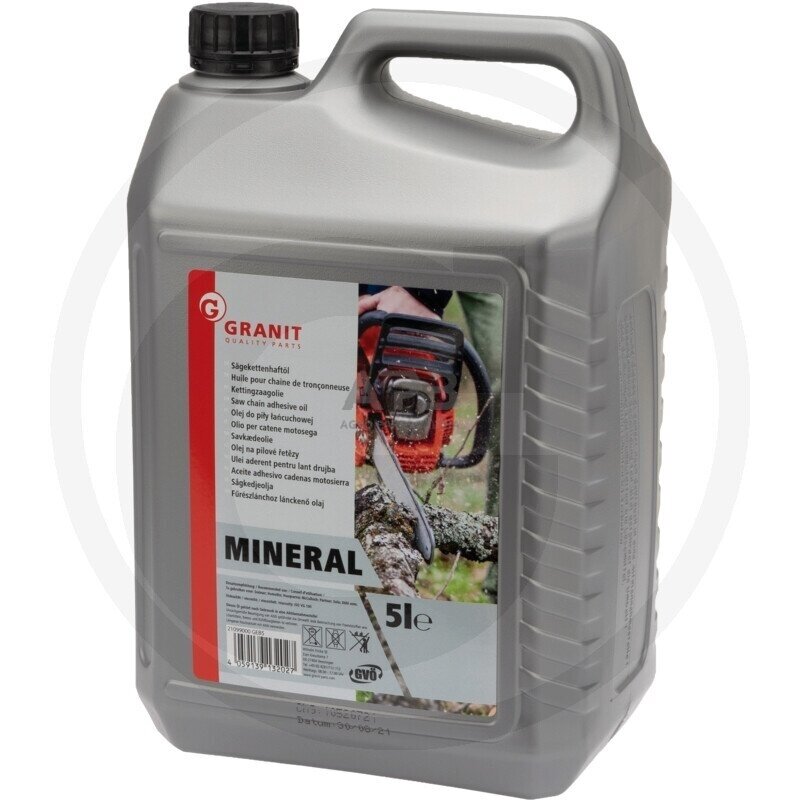 Pjūklo grandinės tepalas mineralinis 5 Litrai Pjūklo grandinės tepalas mineralinis 5 Litrai
