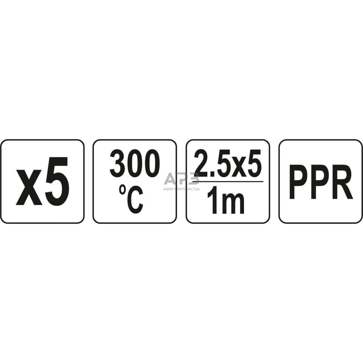 Plastiko suvirinimo juostų rinkinys (5vnt) (PPR polipropilenas) 2.5x5mm 5х1m 2 Plastiko suvirinimo juostų rinkinys (5vnt) (PPR polipropilenas) 2.5x5mm 5х1m 2