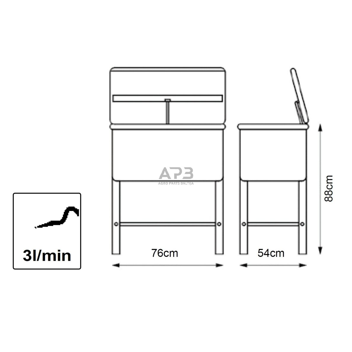 Plovimo dėžė 20 galonų (75L) 8