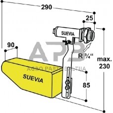 Plūdinis vožtuvas Suevia 738, SU1310738