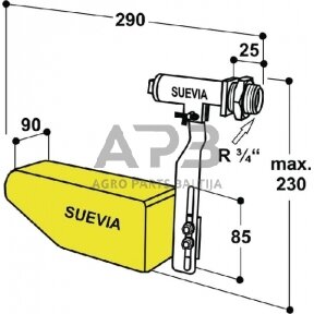 Plūdinis vožtuvas Suevia 738, SU1310738