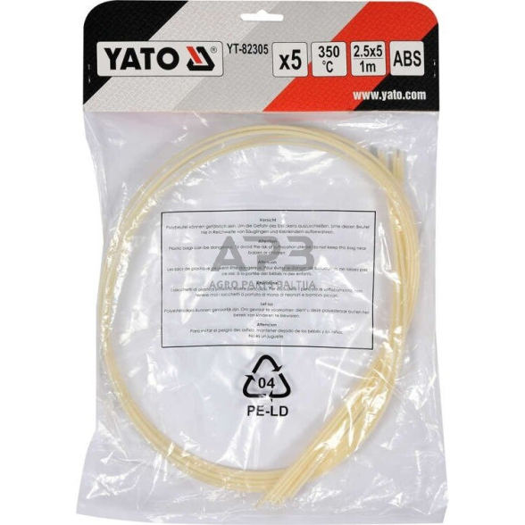 Plastiko suvirinimo juostų rinkinys (5vnt) (ABS terpolimeras) 2.5x5mm 5х1m 3 Plastiko suvirinimo juostų rinkinys (5vnt) (ABS terpolimeras) 2.5x5mm 5х1m 3