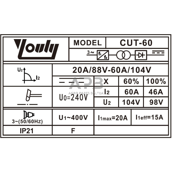 Plazminis pjoviklis (MOSFET) 60A, 18mm 1 Plazminis pjoviklis (MOSFET) 60A, 18mm 1