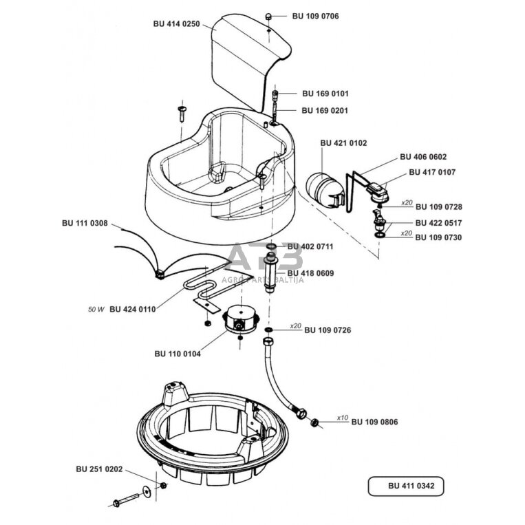 Plūdinis vožtuvas LA BUVETTE BU1090987 1 Plūdinis vožtuvas LA BUVETTE BU1090987 1