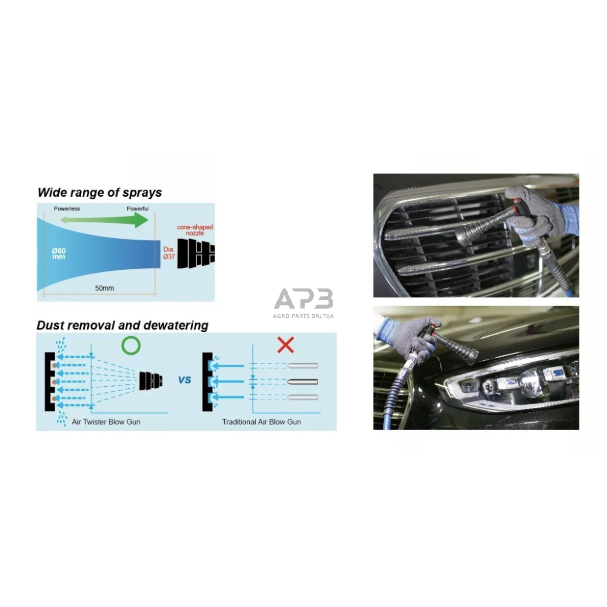 Pneumatinis mažas prapūtimo pistoletas 2