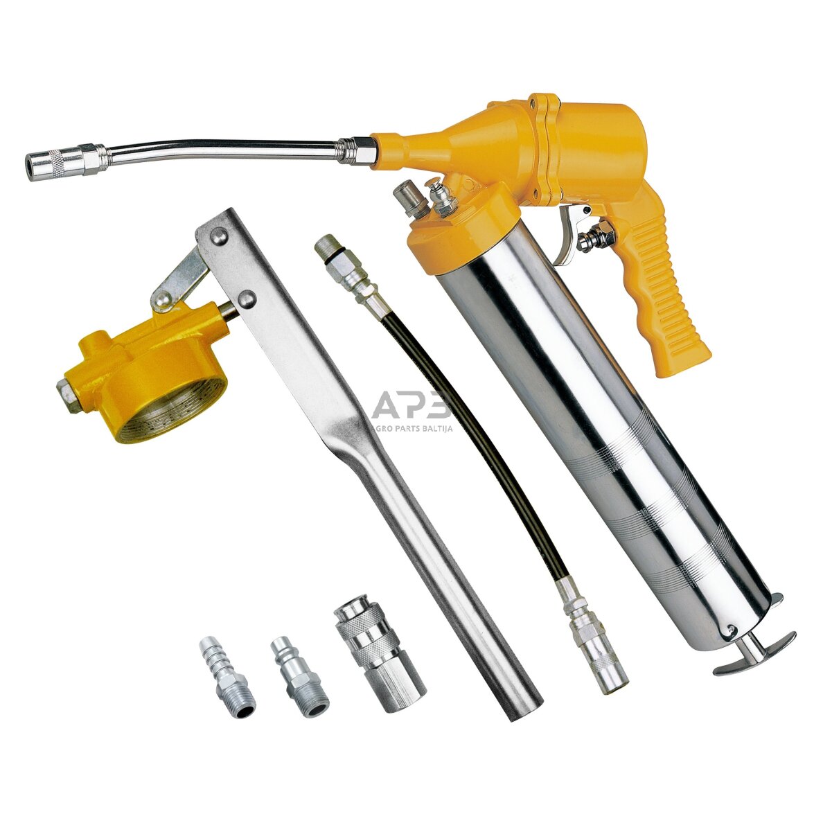 Pneumatinis tepalo presas su priedais Pneumatinis tepalo presas su priedais