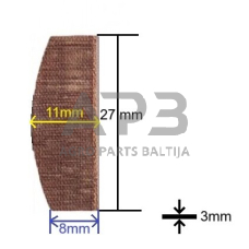 Pneumatinio veržliasukio 1/2“ Mini C1522 rotor blade (6vnt.) Atsarginė dalis