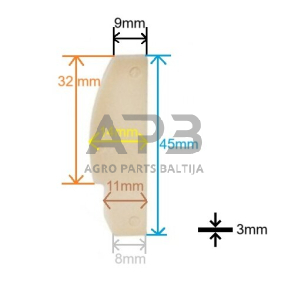 Pneumatinio veržliasukio 1/2" C1419 rotor blade (6vnt.) Atsarginė dalis