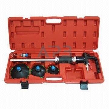 Pneumatinis plaktukas kėbulo lyginimui su prisisiurbiančiais padais Pneumatinis plaktukas kėbulo lyginimui su prisisiurbiančiais padais