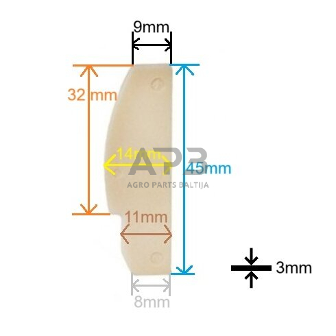 Pneumatinio veržliasukio 1/2" C1419 rotor blade (6vnt.) Atsarginė dalis 1