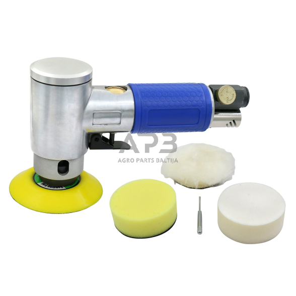 Pneumatinis mini orbitinis poliruoklis kampinis 75mm Pneumatinis mini orbitinis poliruoklis kampinis 75mm