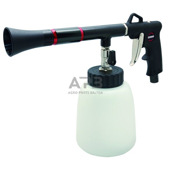 Pneumatinis. plovimo/džiovinimo pistoletas su plastikiniu bakeliu Pneumatinis. plovimo/džiovinimo pistoletas su plastikiniu bakeliu