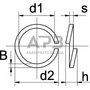 Poveržlė M8x14.8x2mm DIN 127b, 127B8