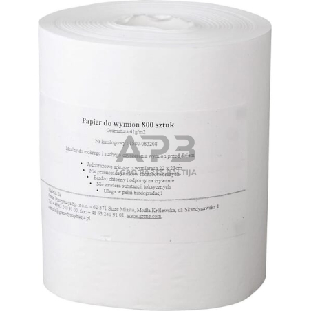 Popierinis rankšluostis tešmens higienai 800 lapų 1580083208 Popierinis rankšluostis tešmens higienai 800 lapų 1580083208