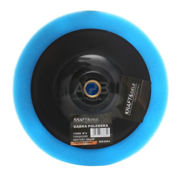Poliravimo kempinė 150mm 26kg/m3 (mėlyna) Poliravimo kempinė 150mm 26kg/m3 (mėlyna)