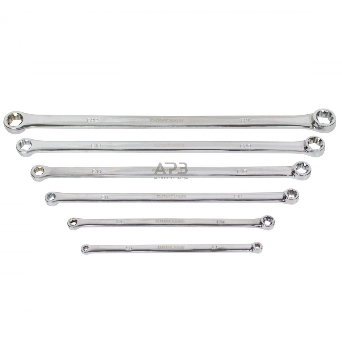 Prailgintų veržliarakčių E-torx galais rinkinys (6vnt) E6-E24 1