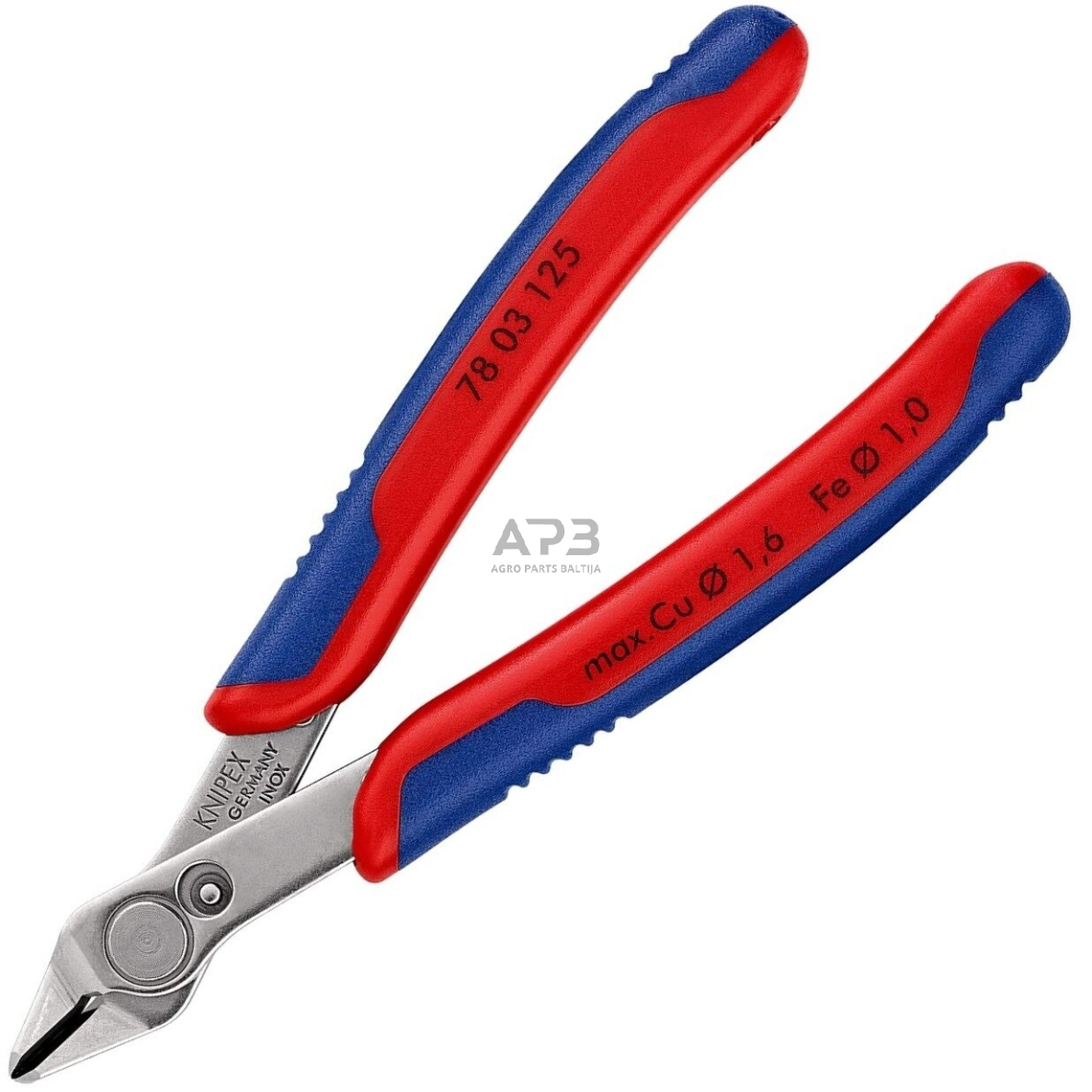 Precizinės elektronikos kirpimo replės 125mm KNIPEX 1 Precizinės elektronikos kirpimo replės 125mm KNIPEX 1