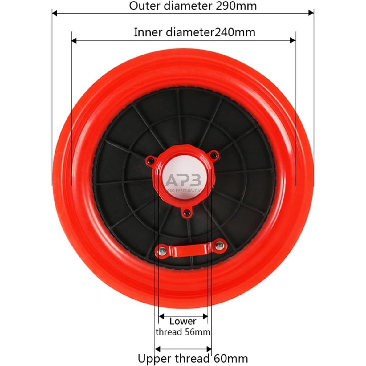 Prispaudimo plokštė tepalo preso užpildymui 290mm (56/60mm) 1 Prispaudimo plokštė tepalo preso užpildymui 290mm (56/60mm) 1
