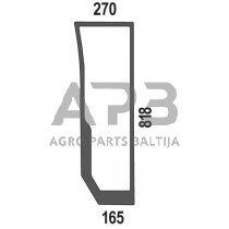 Priekinis kabinos stiklas apatinis, kairės pusės 44910447N Priekinis kabinos stiklas apatinis, kairės pusės 44910447N