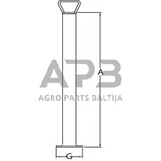 Priekabos atraminė koja 48x600mm STR24