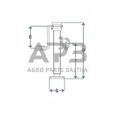 Priekabos atraminė koja 51x550mm Simol STRLT2103