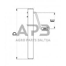 Priekabos atraminė koja 60x560mm Simol STR35WF